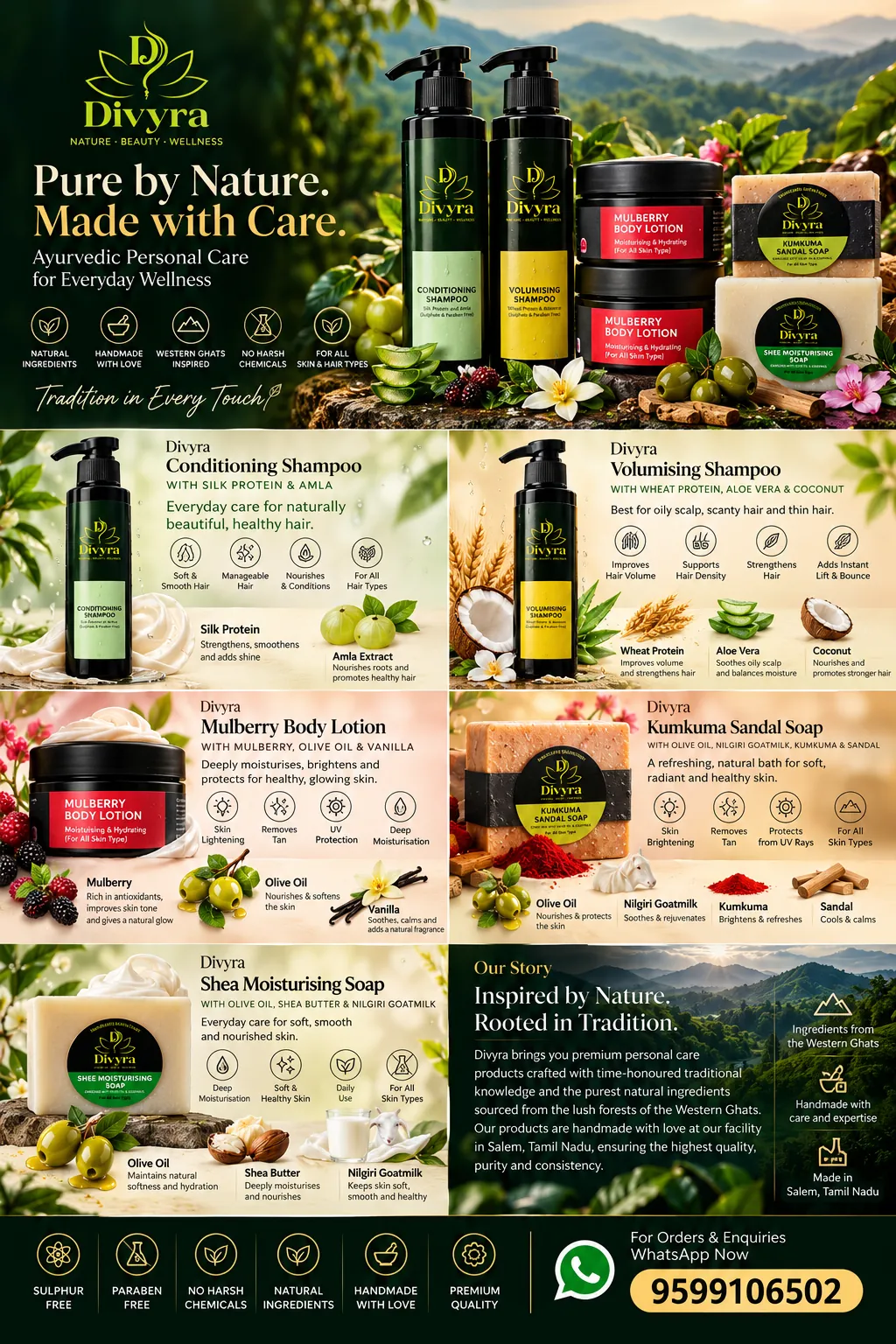 Divyra full Ayurvedic personal care catalogue