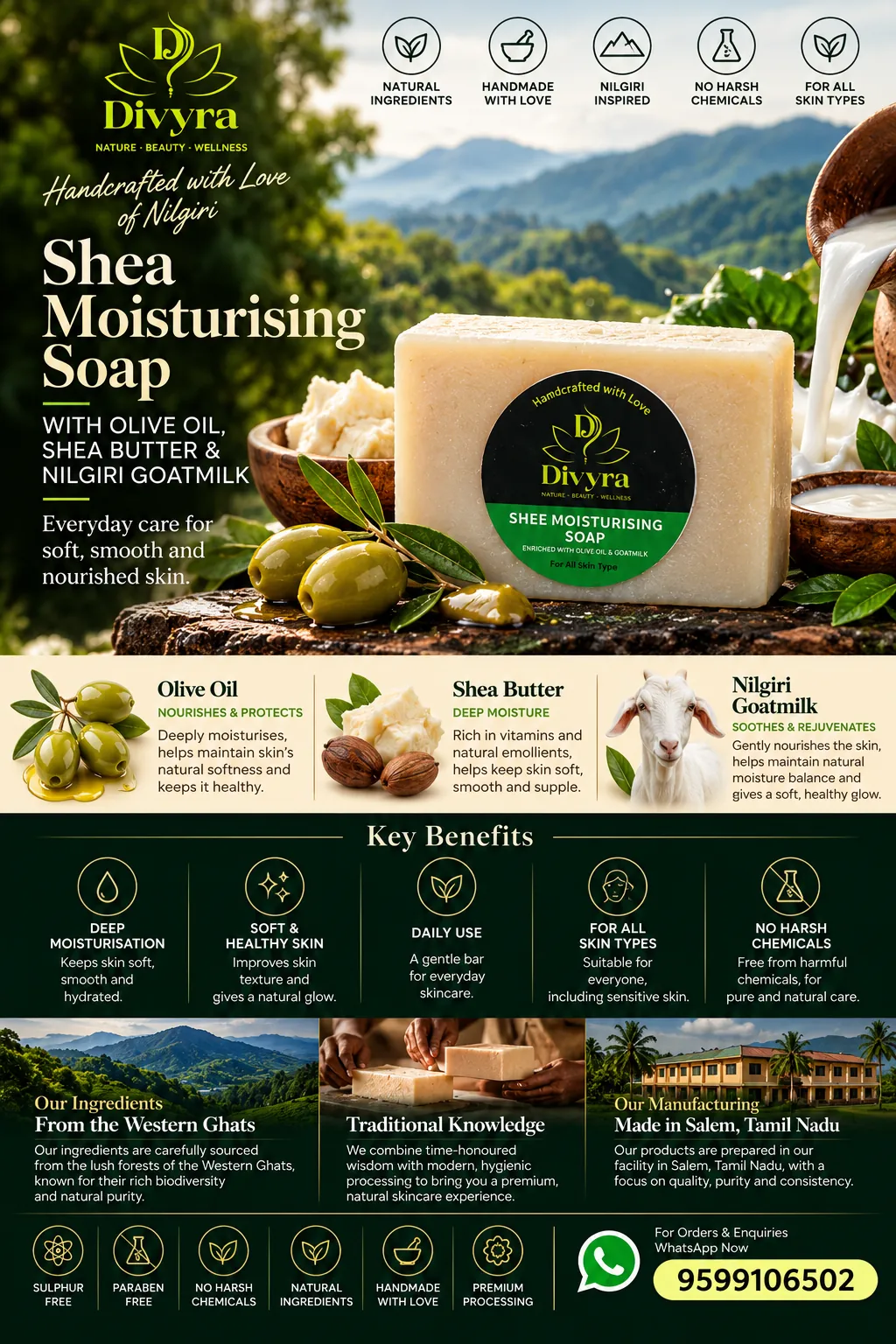 Divyra Shea Moisturising Soap — original catalogue artwork